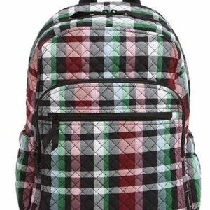 Vera Bradley Campus Backpack Ribbons Plaid